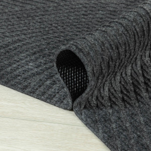 Коврик придверный Дюран Волна Горизонтальная серый, фото 11