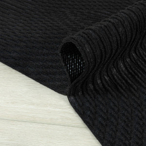 Коврик придверный Дюран Волна Горизонтальная черный, фото 11