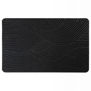Коврик придверный Дюран Волна Горизонтальная черный, фото 1
