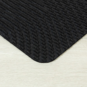 Коврик придверный Дюран Волна Горизонтальная черный, фото 9