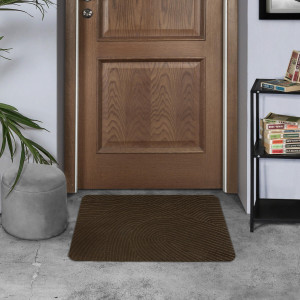 Коврик придверный Дюран Волна Горизонтальная коричневый, фото 6