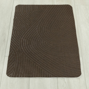 Коврик придверный Дюран Волна Горизонтальная коричневый, фото 2