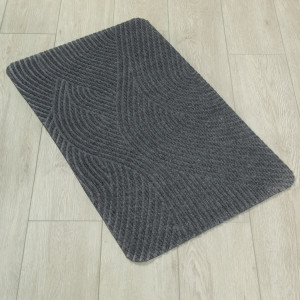 Коврик придверный Дюран Волна Горизонтальная серый, фото 3