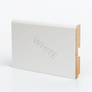 Плинтус МДФ W02-120 Белый 120х16х2050