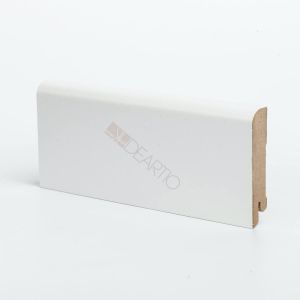 Плинтус МДФ U 102-80 белый 80х16х2050