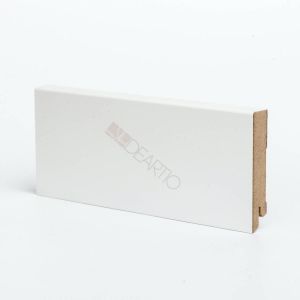 Плинтус МДФ U 106-80 белый 80х16х2050