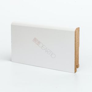 Плинтус МДФ U 102-100 белый 100х16х2050