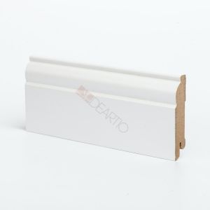 Плинтус МДФ U 104-80 белый 80х16х2050