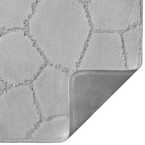 Комплект ковриков на пенорезине FLO 3008 GREY с вырезом, фото 6