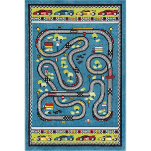 Ковры из Турции Play Rugs D578A Blue/Black, фото 1