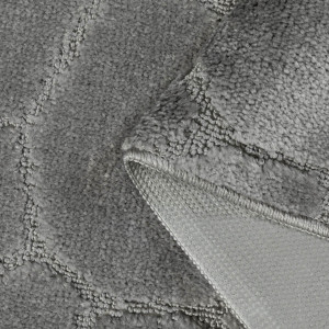 Комплект ковриков на пенорезине FLO 3008 D.GREY с вырезом, фото 4