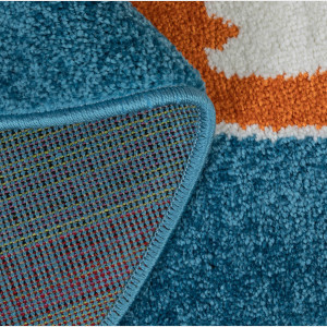 Ковры из Турции COLOR (shapes) L469A BLUE/ORANGE, фото 3