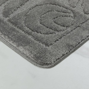 Комплект ковриков на пенорезине FLO 3002 D.GREY с вырезом, фото 8