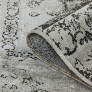 Ковры из Бельгии Isphahan Современные дизайны 84475 Silver/Anthracite, фото 4