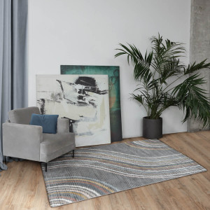 Ковры из Турции Daria L439A Grey/Blue, фото 6