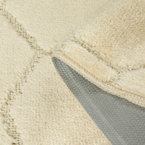 Комплект ковриков на пенорезине FLO 3008 BEIGE с вырезом, фото 4