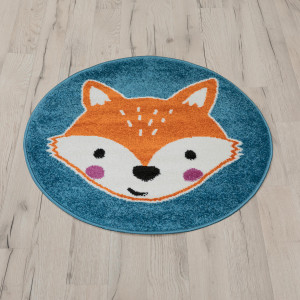 Ковры из Турции COLOR (shapes) L469A BLUE/ORANGE, фото 2