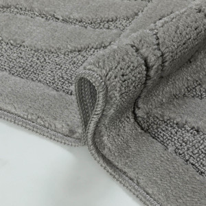 Комплект ковриков на пенорезине FLO 3002 D.GREY с вырезом, фото 5