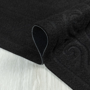 Коврик придверный Лакрум Welcome полукруг черный, фото 11