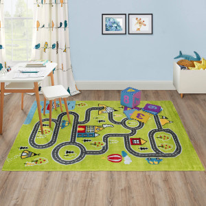 Ковры из Турции Play Rugs D918A GREEN/CREAM, фото 5