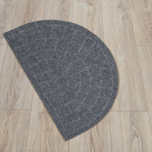 Коврик придверный Лакрум Steen полукруг серый, фото 3