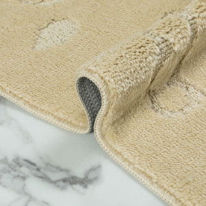 Комплект ковриков на пенорезине FLO 3001 BEIGE с вырезом, фото 5