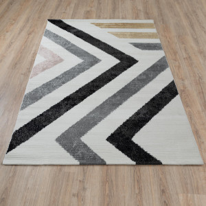 Ковры из Турции Daria L513A White/Black, фото 2