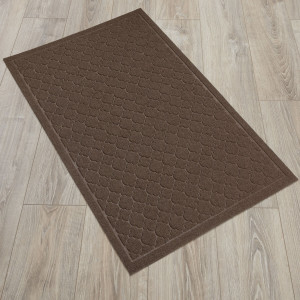 Коврик придверный Лакрум Орнамент прямоугольник коричневый, фото 3