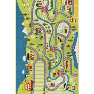 Ковры из Турции Play Rugs D788A Green/Cream, фото 1
