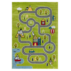 Ковры из Турции Play Rugs D918A GREEN/CREAM, фото 1
