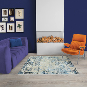 Ковры из Турции ADARA T1876LL CREAM/BLUE, фото 6