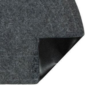 Коврик придверный Лакрум Welcome полукруг серый, фото 5