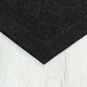 Коврик придверный Лакрум Welcome полукруг черный, фото 7