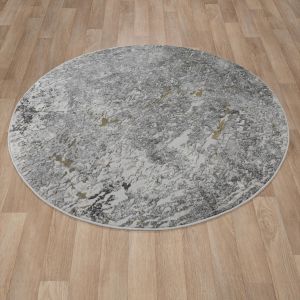 Ковры из Турции ALMIRA E1621 GREY/GOLD круг, фото 2