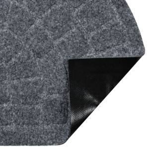 Коврик придверный Лакрум Steen полукруг серый, фото 5