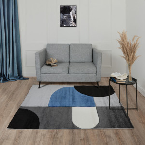 Ковры из Турции REGGI L255A L.GREY/D.BLUE, фото 5