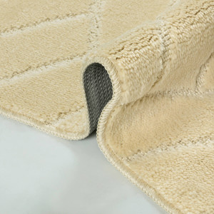 Комплект ковриков на пенорезине FLO 3224 BEIGE с вырезом, фото 5