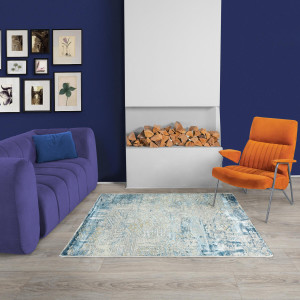 Ковры из Турции ADARA T1873LL BLUE/BLUE, фото 6