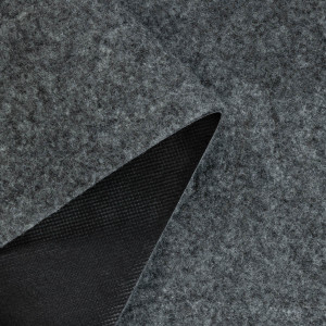 Коврик придверный Лакрум Welcome полукруг серый, фото 4