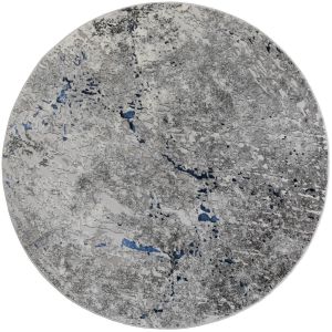 Ковры из Турции ALMIRA E1621 GREY/N.BLUE круг, фото 1