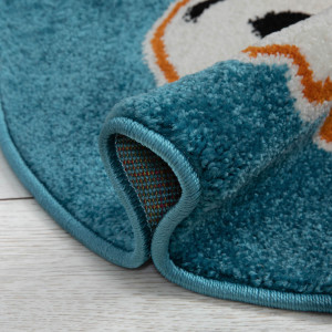 Ковры из Турции COLOR (shapes) L469A BLUE/ORANGE, фото 4