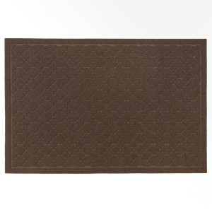 Коврик придверный Лакрум Орнамент прямоугольник коричневый, фото 1