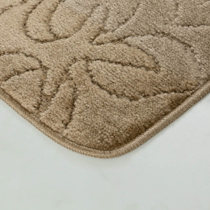 Комплект ковриков на пенорезине FLO 3333 BEİGE MİX с вырезом, фото 8