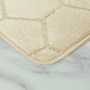 Комплект ковриков на пенорезине FLO 3008 BEIGE с вырезом, фото 8