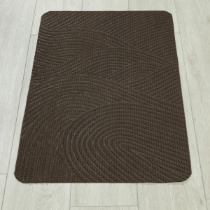 Коврик придверный Дюран Волна Вертикальная коричневый, фото 2