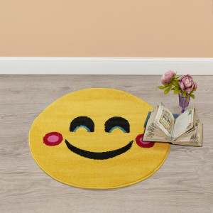 Ковры из Турции COLOR (shapes) L847A YELLOW/YELLOW круг, фото 5