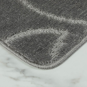 Комплект ковриков на пенорезине FLO 3023 D.GREY с вырезом, фото 8