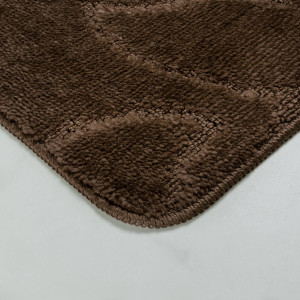 Комплект ковриков на пенорезине FLO 3023 BROWN с вырезом, фото 8