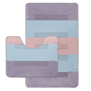 Комплект ковриков на пенорезине FLO 3216B SOFT MİX с вырезом, фото 1