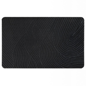 Коврик придверный Дюран Волна Вертикальная черный, фото 1